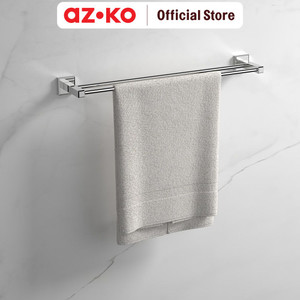 AZKO Acroz Gantungan Handuk Double Bar Classic 8611 Tempat Jemur Anduk Towel Drying Rack Bar Gantungan Handuk Perlengkapan Kamar Mandi Bathroom Tools