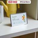 AZKO Forhom 4R Bingkai Foto Meja Transparan Rhy23120604-1 - Hitam Pigura Aesthetic Frame Tempat Foto Pajangan Dekorasi Rumah Figura