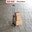 AZKO Maxbuilt Troli Barang Lipat 50 Kg - Hitam Alat Pengangkut Barang Dengan Roda Wheels Cart Troli Kardus Box Perlengkapan Industri