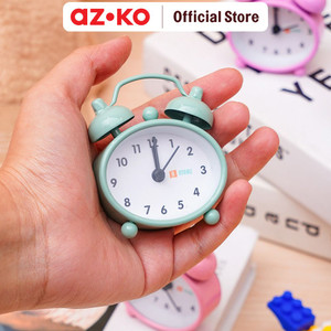 AZKO Ataru 5.8 cm Jam Weker Mini Mix Alarm Clock Waker Clock Jam Alarm Digital Dekorasi Kamar Tidur