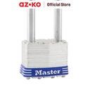 AZKO Masterlock Gembok Besi Long Shackel 1-3/4Lam Steel Padlock Besi Gembok Pintu Pager Rantai Pengunci Pengaman Pagar Pengunci Serbaguna Perlengkapan Keamanan