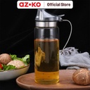 AZKO Kris 500 ml Botol Minyak Borosilikat - Hijau Oil Bottle Dispenser Wadah Minyak Kaca Dengan Handle Perlengkapan Dapur