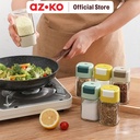 AZKO Oshi 180 ml Tempat Bumbu Dapur - Putih Ivory Spice Jar Tempat Penyimpanan Bumbu Perlengkapan Dapur Seasoning Jar