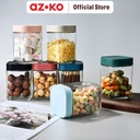 AZKO Kris 400 ml Set 3 Pcs Petit Tempat Bumbu Dapur - Biru Organizer Penyimpanan Toples Bumbu Serbaguna Spices Rack Tempat Bumbu Perlengkapan Dapur Kitchen Tools