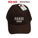 AZKO Ataru Topi Baseball Paris - Cokelat Aksesoris Kepala Baseball Cap Topi Stylish Unisex Serbaguna Fashionable Hat Aksesoris Fashion Pria Wanita