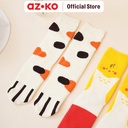 AZKO Ataru Set 2 Pasang Kaos Kaki Winter Paw Chicken Women Socks Kaus Kaki Tinggi Cewek Kaos Kaki Shoes