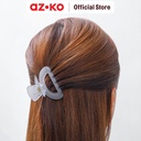 AZKO Ataru Set 2 Pcs Jepit Rambut Semi Circle - Abu/Cokelat Hair Clip Aksesoris Jepitan Cewek Penjepit Hiasan Rambut Wanita Aksesori Kepala