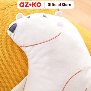 AZKO Ataru Bantal Sofa Polar Bear Cushion Sofa Aesthetic Bantal Dekorasi Sofa Bentuk Beruang Kutub Throw Pillow Couch
