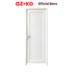 AZKO Maxb Pintu Kamar Mandi Upvc Waterproof Bathroom Door Pintu Anti Air Serbaguna Perlengkapan Rumah Tangga - Cokelat, Pintu Kanan
