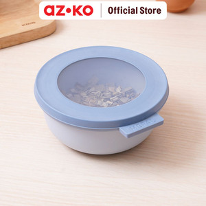 AZKO Rosti 350 ml Cirqula Wadah Makanan Round - Biru Nordic Food Container Kotak Makan Food Grade Serbaguna Tempat Makanan Food Storage Kitchenware