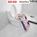 AZKO Kindla Alas Duduk Kloset Anak Dengan Tangga 8858 - Pink Baby Toilet Dudukan Wc Anak Perlengkapan Toilet Training