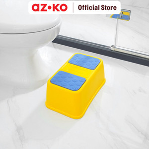 AZKO Kindla 15 cm Bangku Pijak Single Step 8925 - Kuning Step Stool Bangku Mini Anti Slip Kursi Pijakan Serbaguna