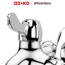 AZKO Acroz Keran Air Dua Arah Chrome 4694B-F20 Outdoor Cold Tap Kran Air Tembok Aksesoris Kamar Mandi Bathroom Accessories