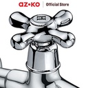 AZKO Acroz 12.2 cm Keran Air Basic Long Chrome F02 Kran Air Outdoor Serbaguna Peralatan Taman Pengalir Air Water Hose Garden