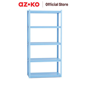 AZKO Krisbow 90X45X183 cm Rak Besi 5 Tingkat - Biru Organizer Serbaguna Tempat Simpan Barang Multifungsi Rak Storage Perlengkapan Rumah Tangga