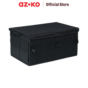 AZKO Otto Klasse Trunk Organizer Mobil Lipat Dengan Tutup - Hitam Tempat Simpan Barang Mobil Tambahan Kotak Storage Kendaraan Perlengkapan Otomotif