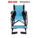AZKO Galena 46 cm Kursi Roda Manual 68-46 - Biru Foldable Wheelchair Kursi Dorong Lipat Alat Bantu Kesehatan