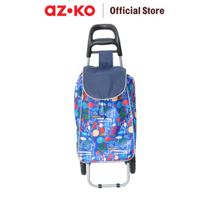 AZKO Passport Troli Belanja Lipat Alat Pengangkut Barang Dengan Roda Foldable Shopping Cart Trolley Belanja - Buah dan Sayur