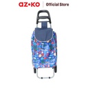 AZKO Passport Troli Belanja Lipat Alat Pengangkut Barang Dengan Roda Foldable Shopping Cart Trolley Belanja - Buah dan Sayur