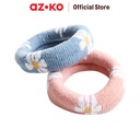 AZKO Ataru Ikat Rambut Thick Flower Hair Tie Aksesoris Karet Rambut Cewek Iket Rambut Wanita - Mix Var A