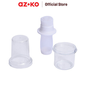 AZKO Ataru Botol Minyak Dengan Sikat - Putih Oil Bottle Dispenser Wadah Minyak Tempat Minyak Masak Perlengkapan Dapur