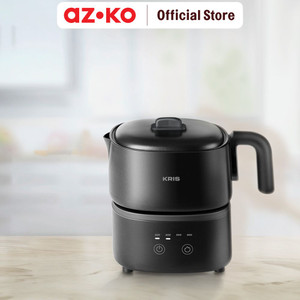 AZKO Kris 1.5 ltr Panci Pot Elektrik Multifungsi - Hitam Multifunction Electric Pan Kuali Pot Peralatan Masak Perlengkapan Dapur