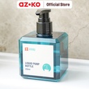 AZKO Ataru 250 ml Botol Cairan Pump Square Petg - Hitam Travel Bottle Wadah Sabun Sampo Aseton Praktis Serbaguna Perlengkapan Traveling