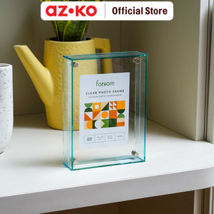 AZKO Forhom 4R Bingkai Foto Meja Transparan Rhy23120603-2 - Hijau Pigura Aesthetic Frame Tempat Foto Pajangan Dekorasi Rumah Figura