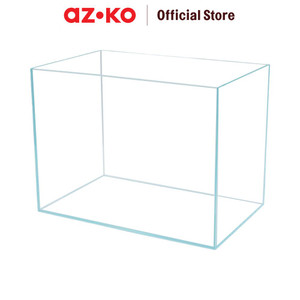 AZKO Fishland 56 ltr Aquarium Nano Right Angle Opc Tank Aquarium Aquascape Tempat Tinggal Hewan Laut Wadah Tempat Ikan Dekorasi Rumah