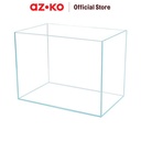 AZKO Fishland 56 ltr Aquarium Nano Right Angle Opc Tank Aquarium Aquascape Tempat Tinggal Hewan Laut Wadah Tempat Ikan Dekorasi Rumah