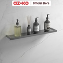 AZKO Acroz Rak Dinding Kamar Mandi Glass Minimalist 82013 Organizer Serbaguna Rak Sabun Shampoo Tempat Peralatan Mandi Bathroom Wall Shelves