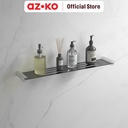 AZKO Acroz Rak Dinding Kamar Mandi Glass Elegant 21313 Organizer Serbaguna Rak Sabun Shampoo Tempat Peralatan Mandi Bathroom Wall Shelves