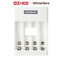 AZKO Krisbow Charger Baterai 4 Slot Aa/Aaa Fast Charging Casan Batre Isi Ulang Peralatan Elektronik Alat Pengisi Ulang Daya Battery