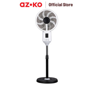 AZKO Krisbow 16 inci Kipas Angin Lantai Uap Dengan Remot 75 watt Standing Fan Penyejuk Ruangan Kipas Lantai