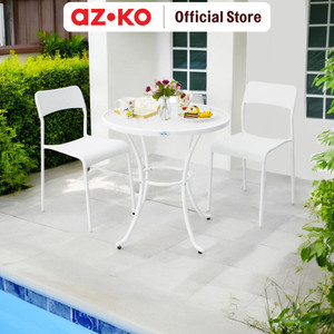 AZKO Soleil Kenn Kursi Banquet - Putih Tempat Duduk Serbaguna Multipurpose Chair Kursi Kondangan Bangku Acara Dining Chair