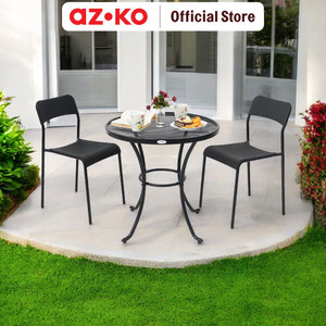 AZKO Soleil Kenn Kursi Banquet - Hitam Tempat Duduk Serbaguna Multipurpose Chair Kursi Kondangan Bangku Acara Dining Chair