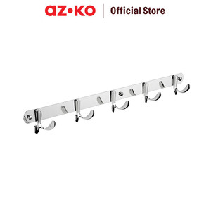 AZKO Acroz Gantungan Dinding Kamar Mandi 5 Kait Basic 2901-5 Bathroom Hook Kaitan Dinding Serbaguna Pengait Handuk Alat Mandi