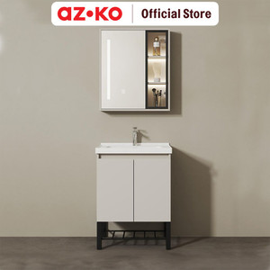 AZKO Fosa Set Kabinet Kamar Mandi Dcsc-3 Organizer Serbaguna Bathroom Cabinet Aksesoris Kamar Mandi Kompartemen Penyimpanan Alat Mandi