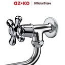 AZKO Acroz Keran Dapur Chrome 119S-F02 Kitchen Sink Tap Wall Faucet Peralatan Dapur Kran Air Wastafel