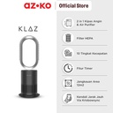 AZKO Klaz Air Purifier 2In1 Bladeless Penjernih Udara Alat Penyaring Pembersih Udara Elektronik Rumah Tangga Air Cleaner