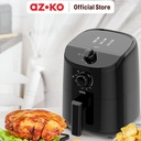 AZKO Kris 2 ltr Air Fryer Af-201 - Hitam Alat Masak Goreng Pembuat Makanan Penggoreng Tanpa Minyak Elektronik Dapur
