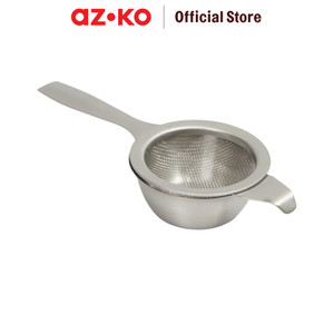 AZKO Kris Saringan Dengan Wadah W021092 Food Strainer Serokan Penyaring Minyak Saringan Tirisan Goreng Pengangkat Masakan Peralatan Masak Food Grade