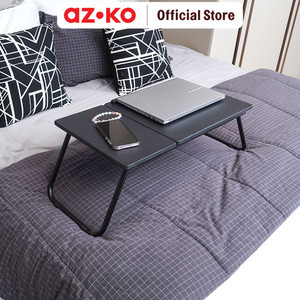 AZKO Odi Meja Lipat Laptop Folding Table Foldable Study Desk Meja Belajar Mini Serbaguna Tatakan Laptop Notebook Minimalis Table - Abu-abu Tua