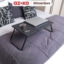 AZKO Odi Meja Lipat Laptop Folding Table Foldable Study Desk Meja Belajar Mini Serbaguna Tatakan Laptop Notebook Minimalis Table - Abu-abu Tua