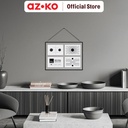 AZKO Arthome 4R Bingkai Foto Dinding Frame Metal - Hitam Pigura Aesthetic Frame Tempat Foto Pajangan Dekorasi Rumah Figura - 1 Kolase