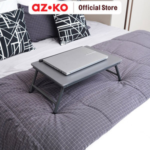 AZKO Odi Meja Laptop Lipat Dengan Mouse Pad Folding Table Foldable Study Desk Meja Belajar Mini Serbaguna Tatakan Laptop Notebook Minimalis Table - Cokelat