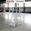 AZKO Krisbow Tangga Lipat Aluminium Basic 2 In1 Multifunction Household Ladder Peralatan Rumah Tangga Tangga Buka Tutup Foldable Ladder - 7 Steps (2.1 m)