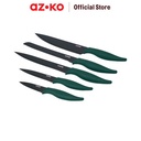 AZKO Kris Set Pisau Dengan Alat Pengupas Knife And Peeler Set Alat Kupas Kulit Buah Dan Sayur Cooking Knife Perlengkapan Masak Kitchen Tools - Hijau