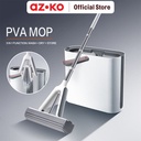 AZKO Proclean Set Alat Pel Pva - Putih Beige Mop Bucket Set Perabotan Rumah Tangga Alat Pembersih Lantai Cleaning Tools