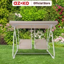 AZKO Soleil Gazelle Kursi Ayun 2 Seater Textilene - Krem Beige Hanging Swinging Chair Bangku Ayunan Outdoor Furniture Tempat Duduk Ayun